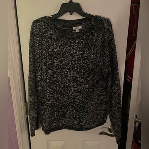 Black and White Knitted Sweater
